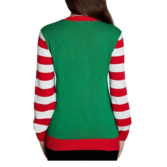 NEW Jolly to Be Ladies' Crewneck Holiday Sweater - Picture 2 of 3